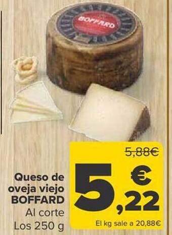 Carrefour Queso de oveja viejo boffard oferta