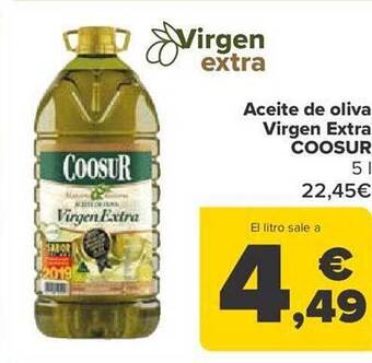 Carrefour Aceite de oliva virgen extra coosur oferta