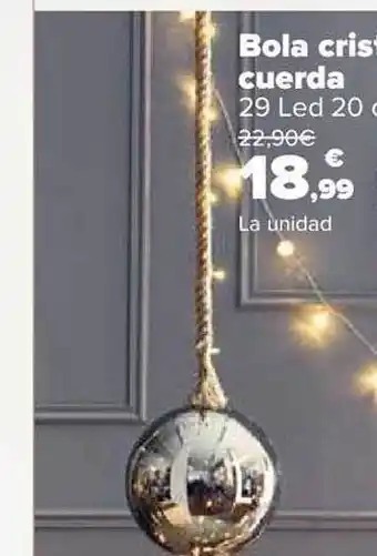 Carrefour Bola cristal cuerda oferta