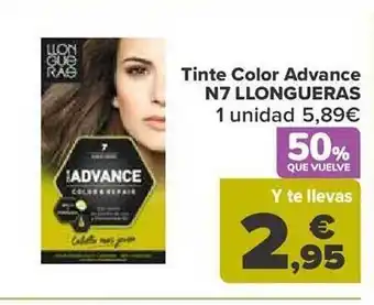 Carrefour Tinte color advance n7 llongueras oferta