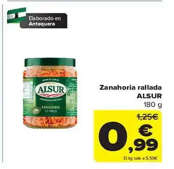 Carrefour Zanahoria rallada alsur oferta