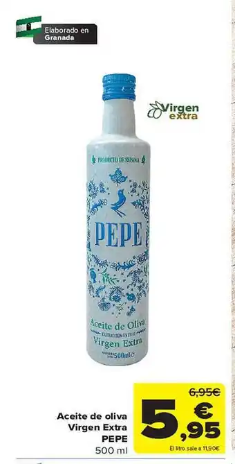 Carrefour Aceite de oliva virgen extra pepe oferta