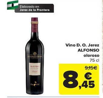 Carrefour Vino d.o. jerez alfonso oloroso oferta