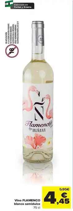 Carrefour Vino flamenco blanco semidulce oferta
