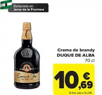 Carrefour Crema de brandy duque de alba oferta