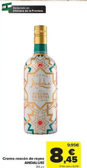 Carrefour Crema roscón de reyes andalusi oferta
