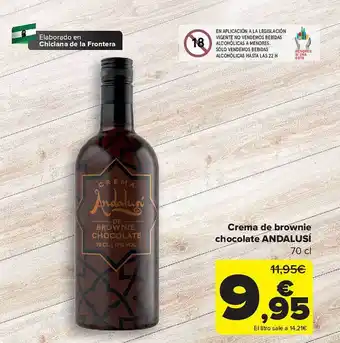 Carrefour Crema de brownie chocolate andalusí oferta
