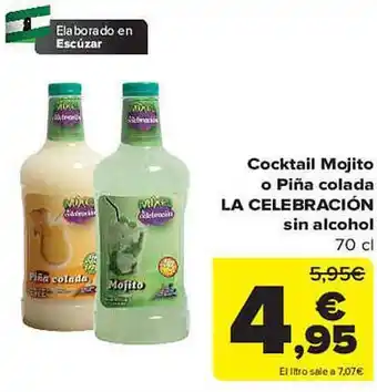 Carrefour Cocktail mojito o piña colada la celebración sin alcohol oferta