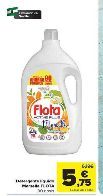 Carrefour Detergente liquido marsella flota oferta