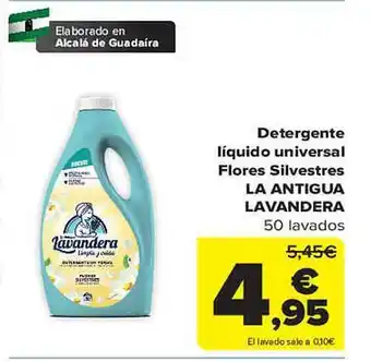 Carrefour Detergente líquido universal flores silvestres la antigua lavandera oferta