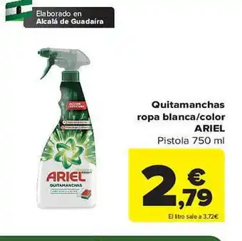 Carrefour Quitamanchas ropa blanca color ariel oferta