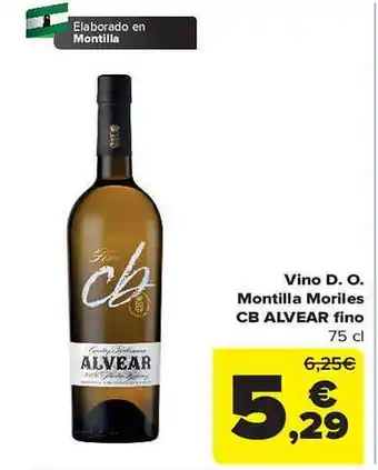 Carrefour Vino d.o. montilla moriles cb alvear fino oferta