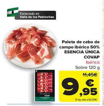Carrefour Paleta de cebo de campo ibérico 50% esencia única covap oferta