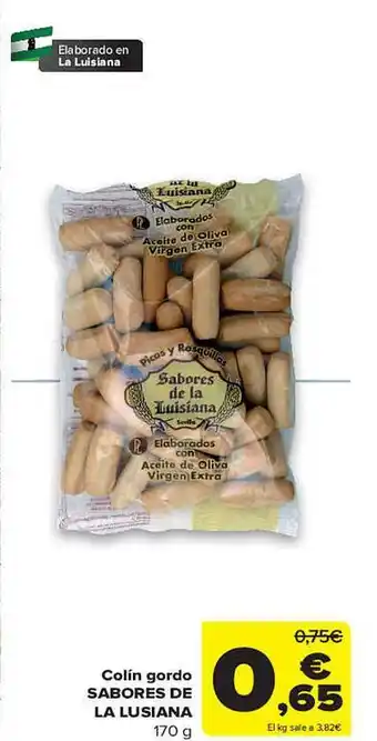 Carrefour Colin gordo sabores de la lusiana oferta