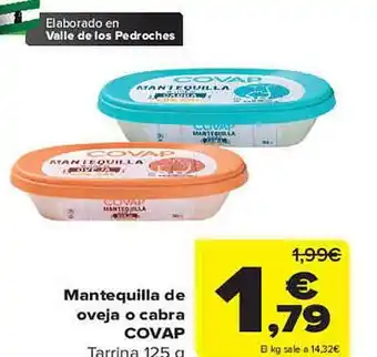 Carrefour Mantequilla de oveja o cabra covap oferta