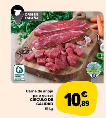 Carrefour Market Carne de añojo para guisar círculo de calidad el kg oferta
