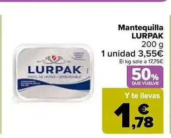 Carrefour Market Mantequilla lurpack oferta