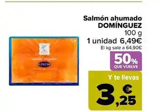 Carrefour Market Salmón ahumado domínguez oferta
