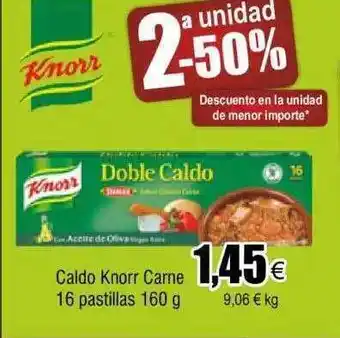 FROIZ Caldo knorr carne 16 pastillas oferta