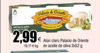 FROIZ Atún claro palacio de oriente en aceite de oliva oferta