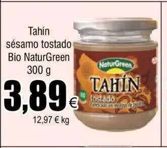 FROIZ Tahin sésamo tostado bio naturgreen oferta