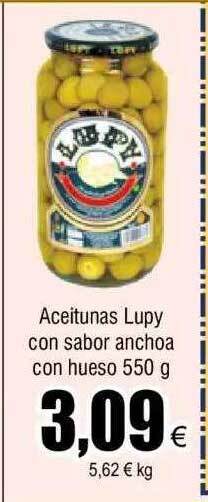 FROIZ Aceitunas lupy con sabor anchoa con hueso oferta