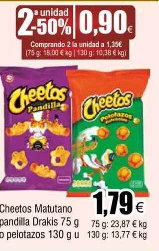 FROIZ Cheetos matutano pandilla drakis o pelotazos oferta