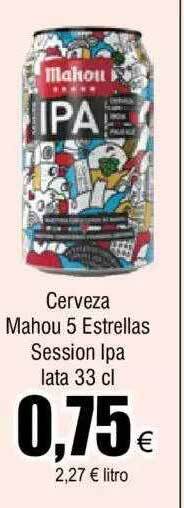 FROIZ Cerveza mahou 5 estrellas session ipa oferta