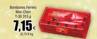 FROIZ Bombones ferrero mon cheri oferta