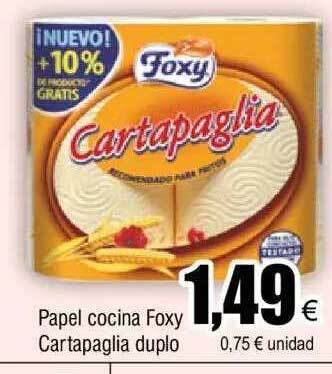 FROIZ Papel cocina foxy cartapaglia duplo oferta