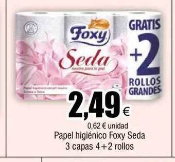 FROIZ Papel higiénico foxy seda oferta