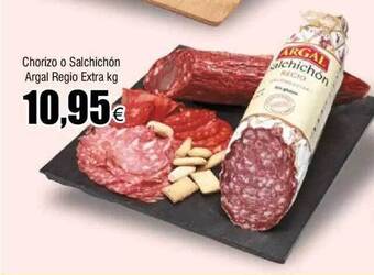 FROIZ Chorizo o salchichón argal regio extra kg oferta