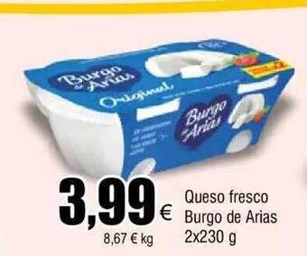 FROIZ Queso fresco burgo de arias oferta