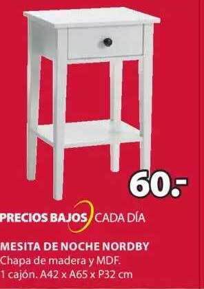 JYSK Mesita de noche nordby oferta