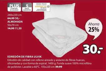 JYSK Edredón de fibra ulvik oferta