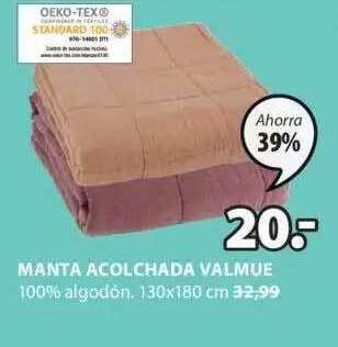 JYSK Manta acolchada valmue oferta