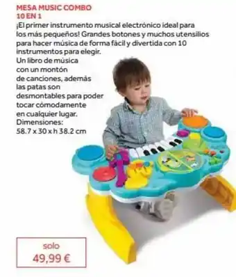 Prénatal Mesa music combo 10 en 1 oferta
