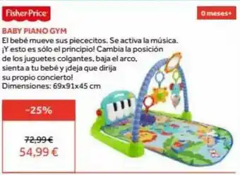 Prénatal Fisher-price baby piano gym oferta