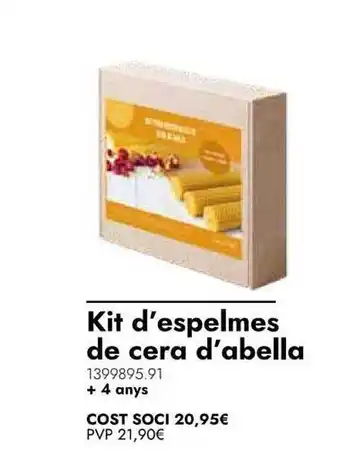 Kit d'espelmes de cera d'abella