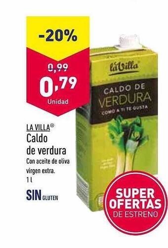 ALDI La villa caldo de verdura oferta