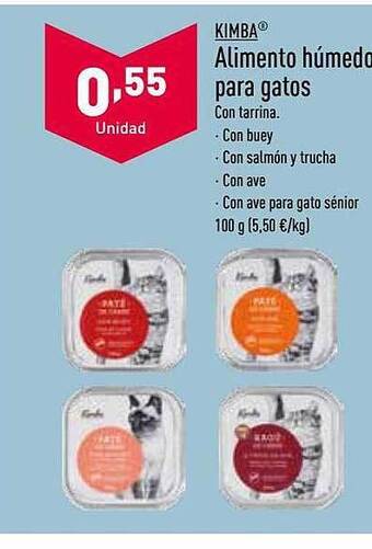 ALDI Kimba alimento húmedo para gatos oferta