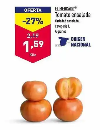 ALDI El mercado tomate ensalada oferta