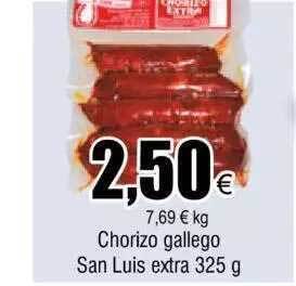 FROIZ Chorizo gallego san luis extra oferta