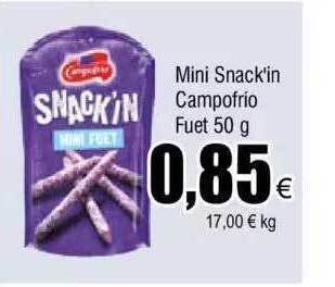 FROIZ Mini snack'in campofrio fuet oferta