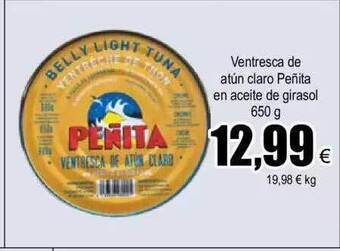FROIZ Ventresca de atún claro peñita en aceite de girasol oferta