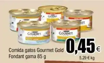 FROIZ Comida gatos gourmet gold fondant oferta