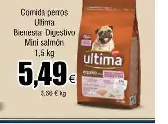 FROIZ Comida perros ultima bienstar digestivo mini salmón oferta
