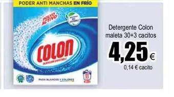 FROIZ Detergente colon maleta 30+3 cacitos oferta