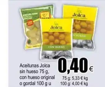 FROIZ Aceitunas jolca sin hueso con hueso original o gordal oferta