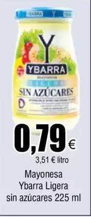 FROIZ Mayonesa ybarra ligera sin azucares oferta